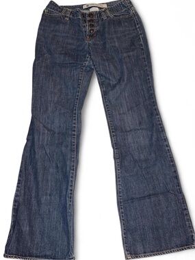 GAP Dark Blue Bootcut Button-Fly Jeans